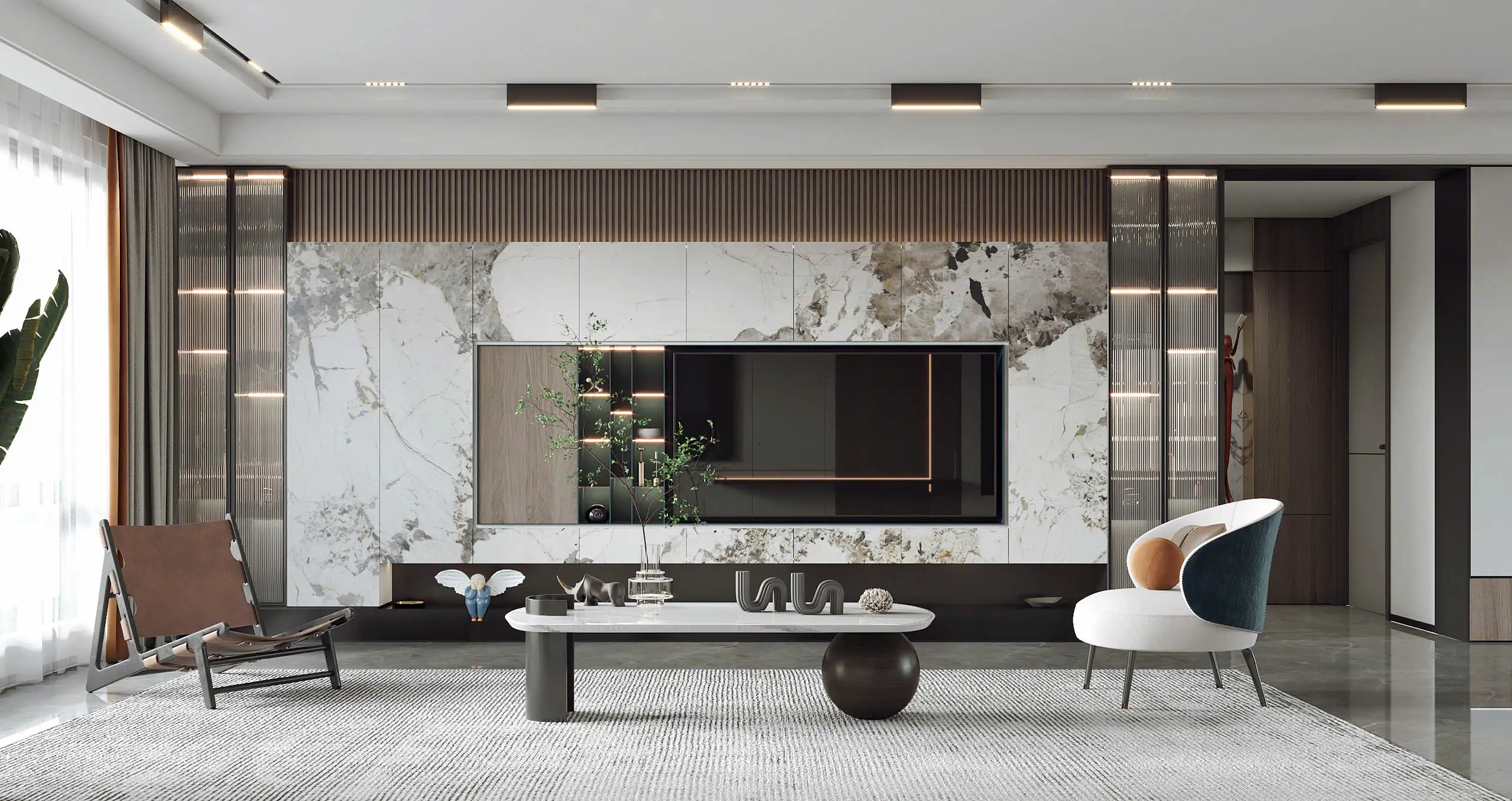 Nội Thất Phòng Khách Hiện Đại Sang Trọng PK-02A