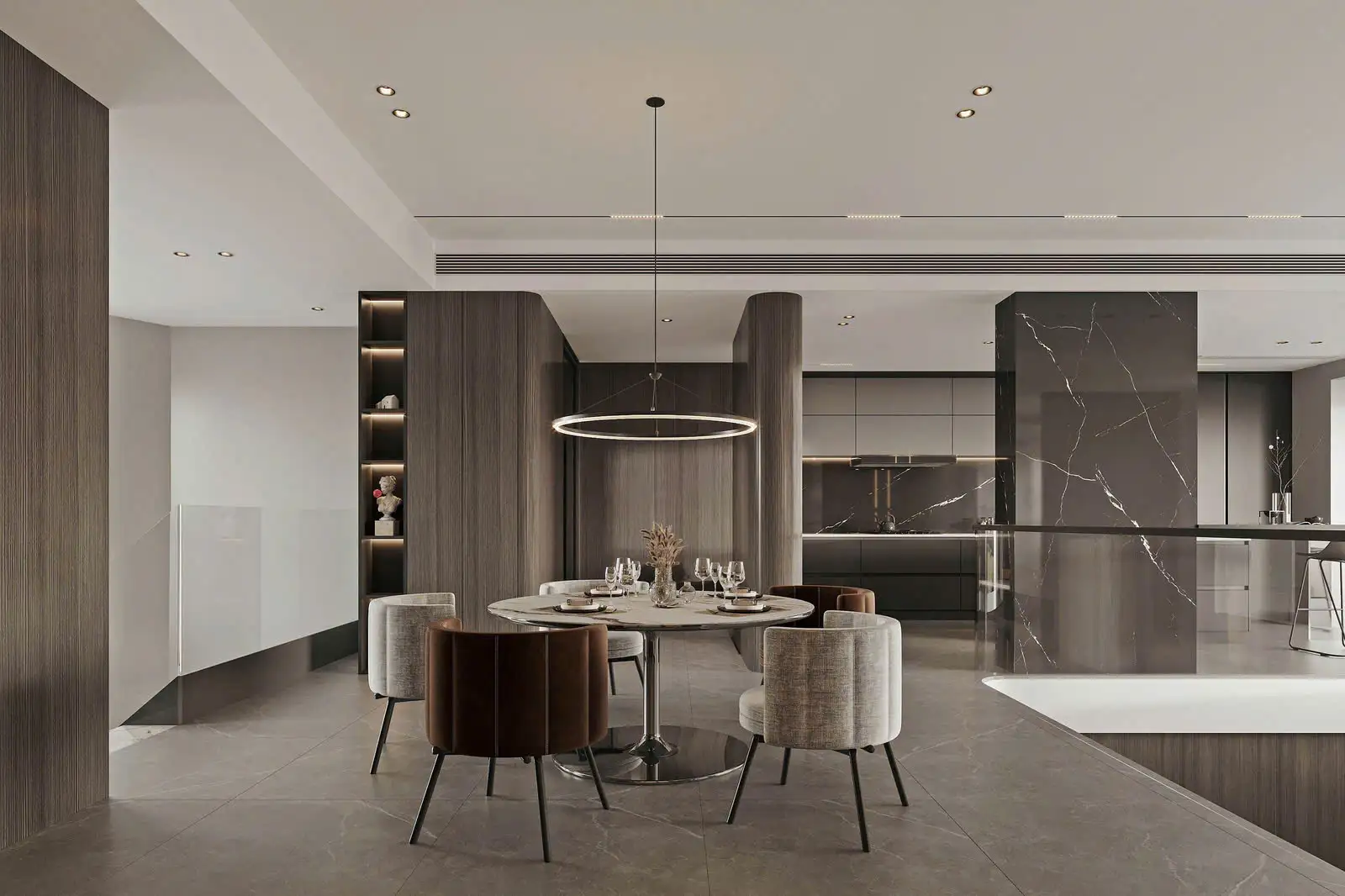 Bộ bàn ăn cho nhà phố đẹp BA-02A