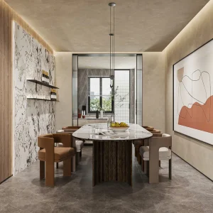 Bộ bàn ăn cho nhà phố đẹp BA-03A