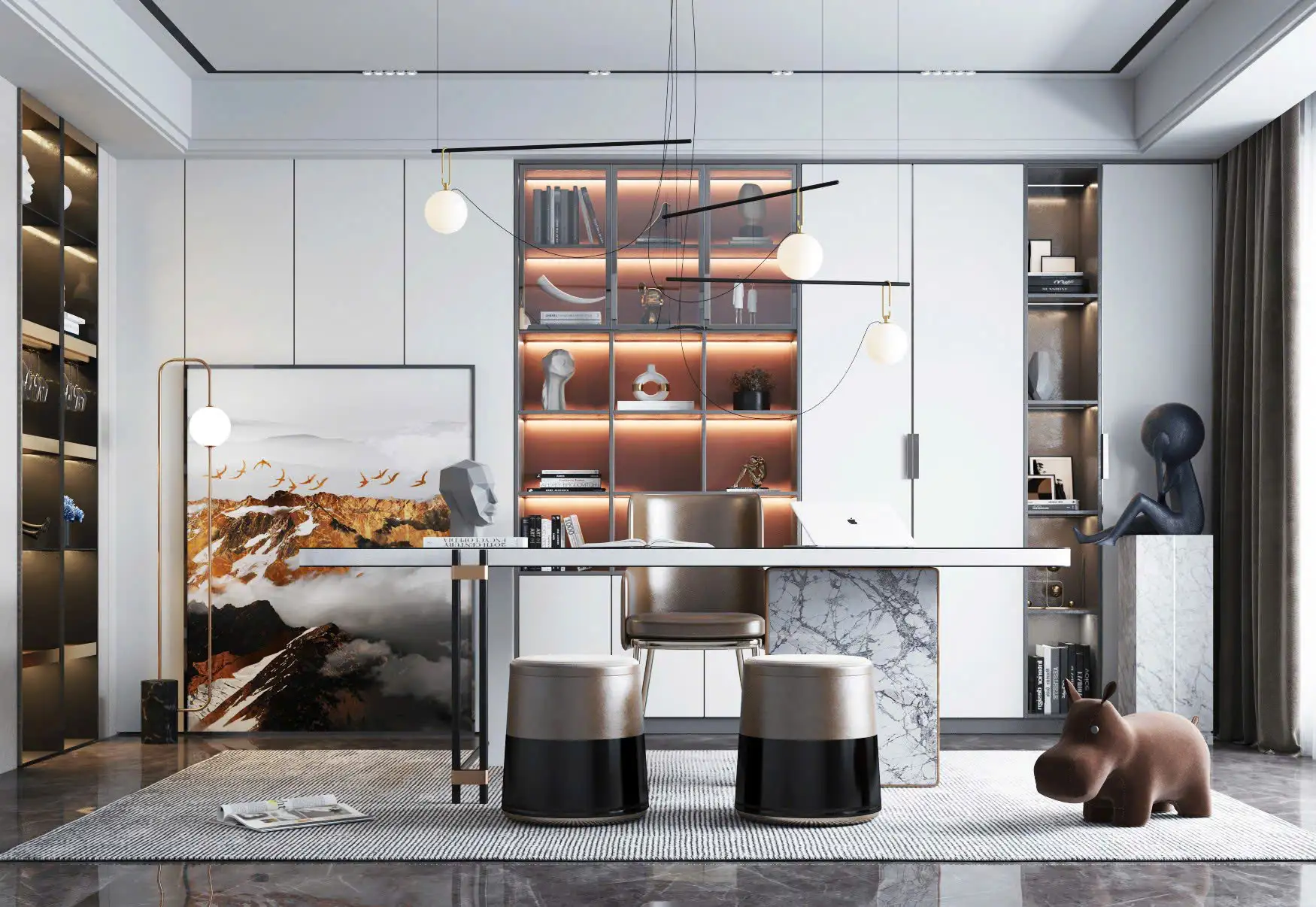 Bàn làm việc cao cấp GD-02A